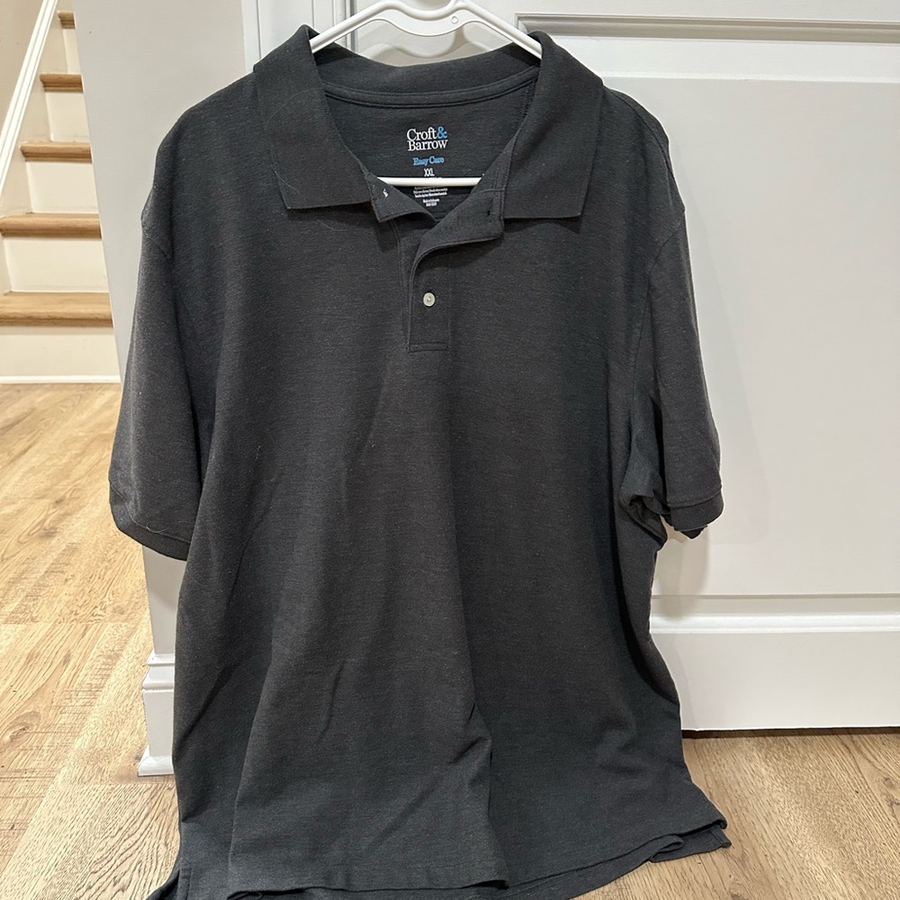 Chaps Men's Black Polo Shirt